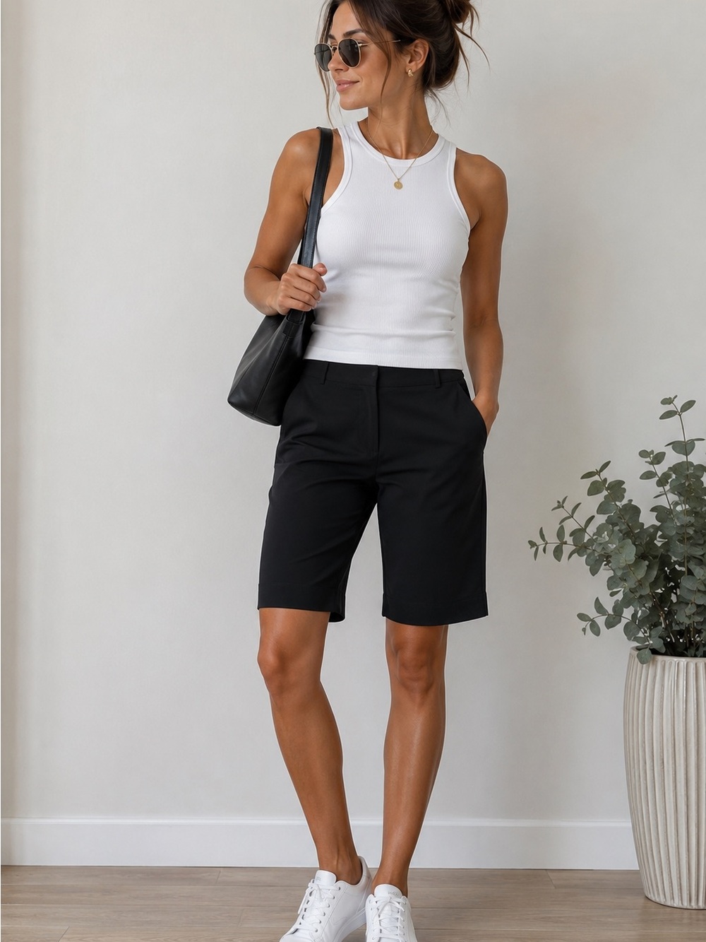 Kit and Ace Technical Bermuda Shorts | Black | Size 6